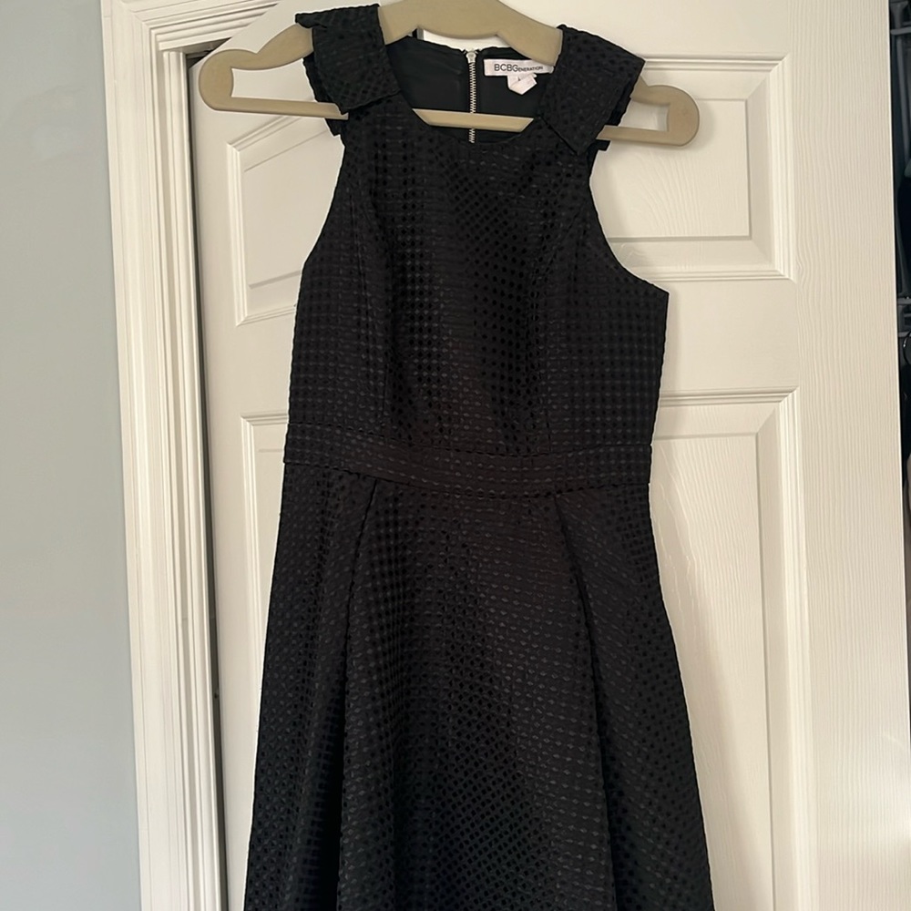 Black Patterned BCBG Dress